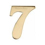 Heritage Brass Numeral 7 - 51mm  – Self Adhesive